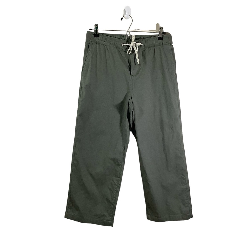 Vuori Olive Green Cropped Drawstring Pants